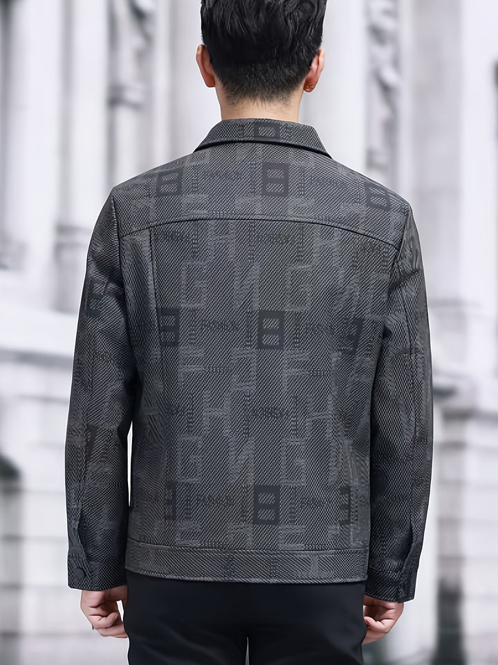 Preston | Refined Patterned Trucker Jacket