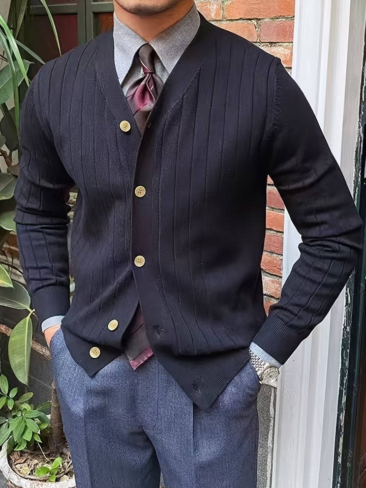 Chester | Ribbed Button-Up Cardigan