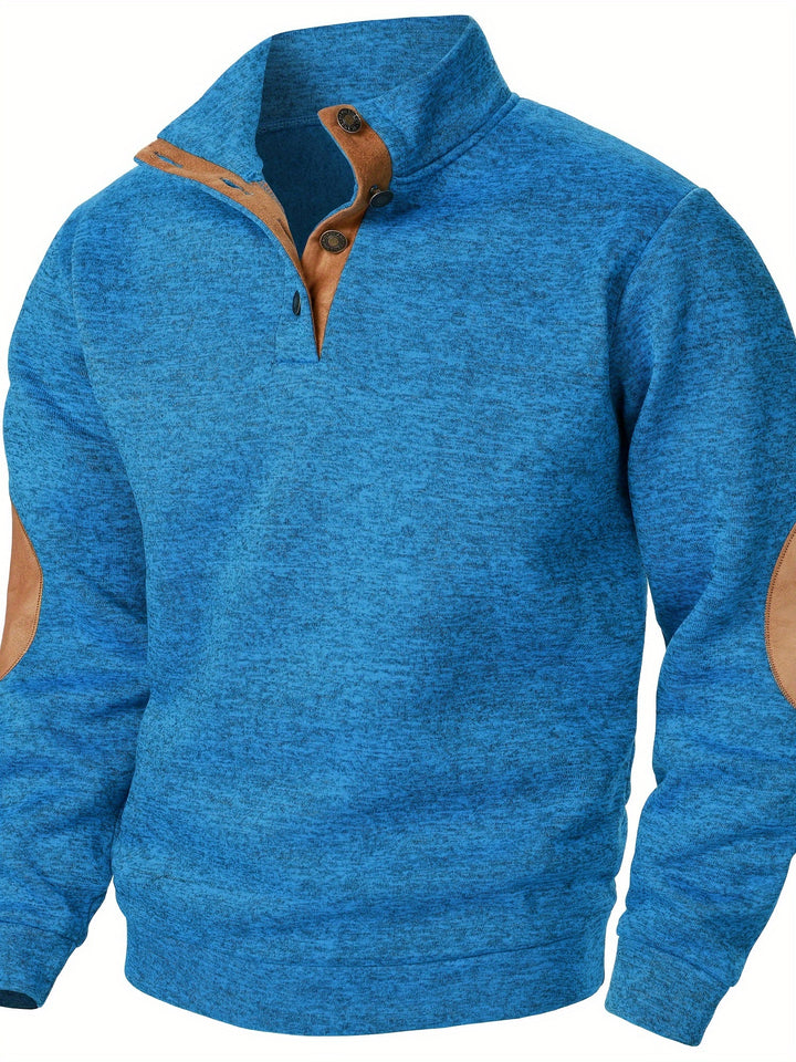 Wesson | Refined Button-Collar Pullover
