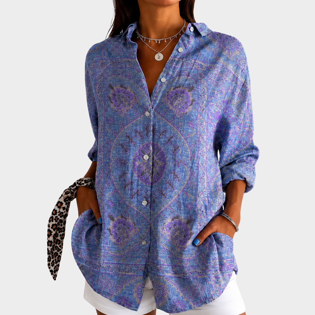 Sylvia | Ornate Paisley Blouse
