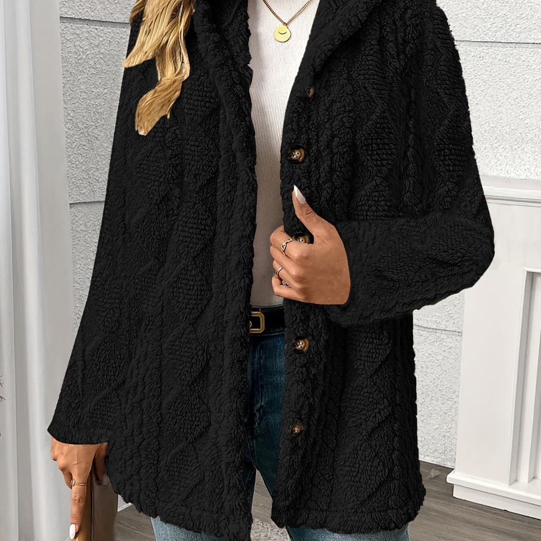 Marlena | Cosy Textured Hooded Jacket