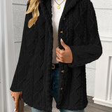 Marlena | Cosy Textured Hooded Jacket