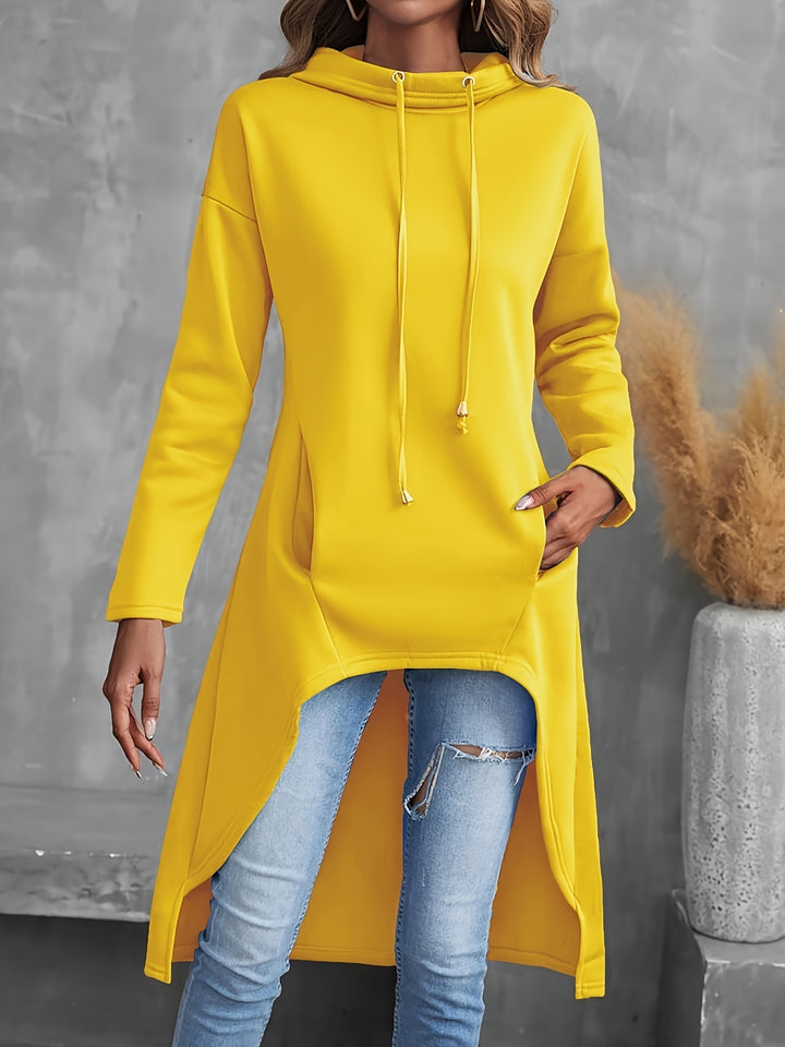 Elodie | High-Low Draped Hoodie