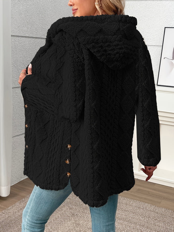 Marlena | Cosy Textured Hooded Jacket