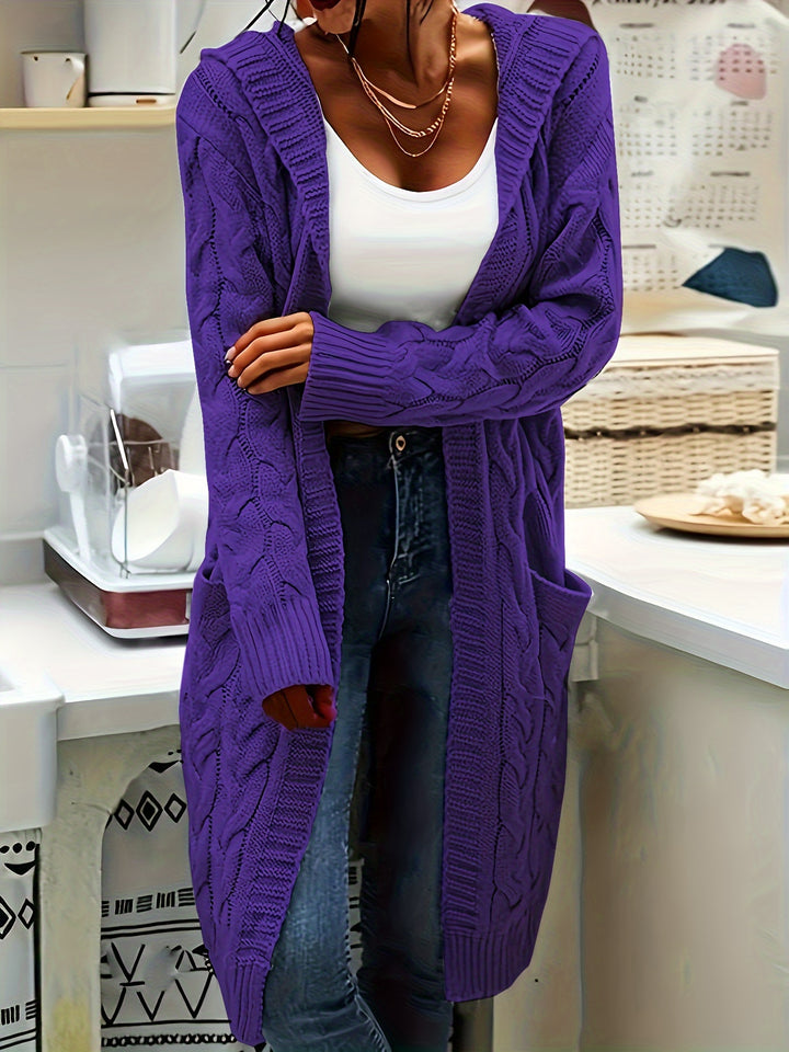 Rosanna | Longline Cable-Knit Cardigan