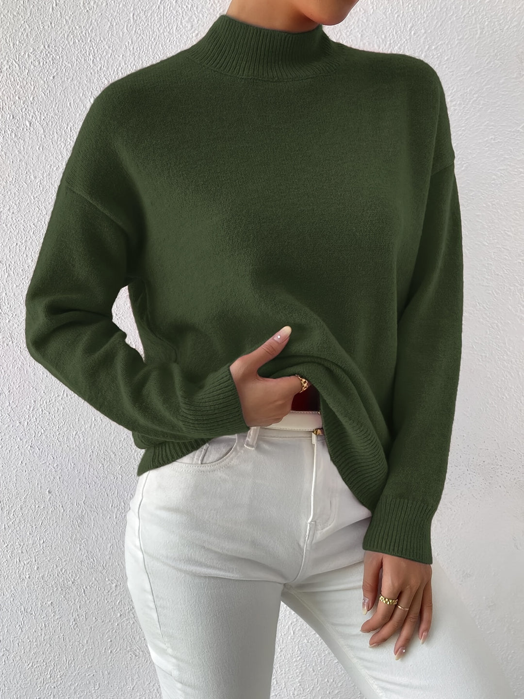 Sloane | Relaxed Mock Neck Jumper