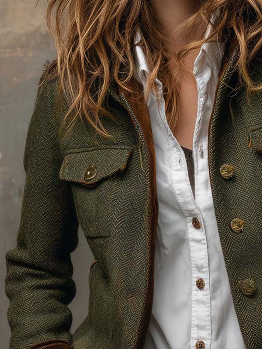 Rachel | Heritage Herringbone Jacket