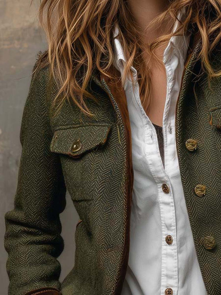 Rachel | Heritage Herringbone Jacket