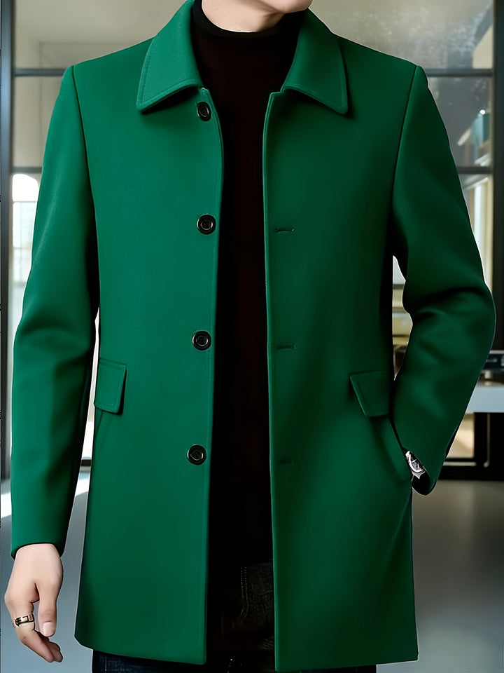 Harlan | Refined Single-Breasted Overcoat