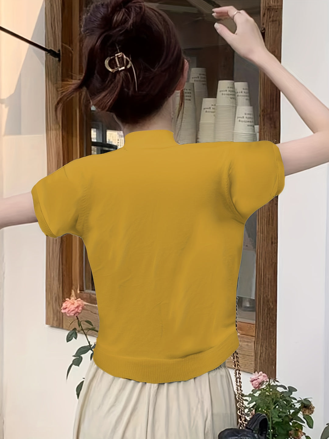 Louise | Refined Half-Neck Top