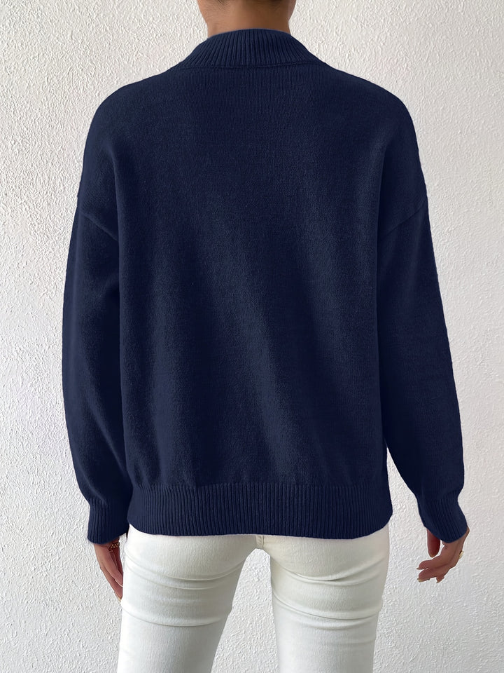 Sloane | Relaxed Mock Neck Jumper
