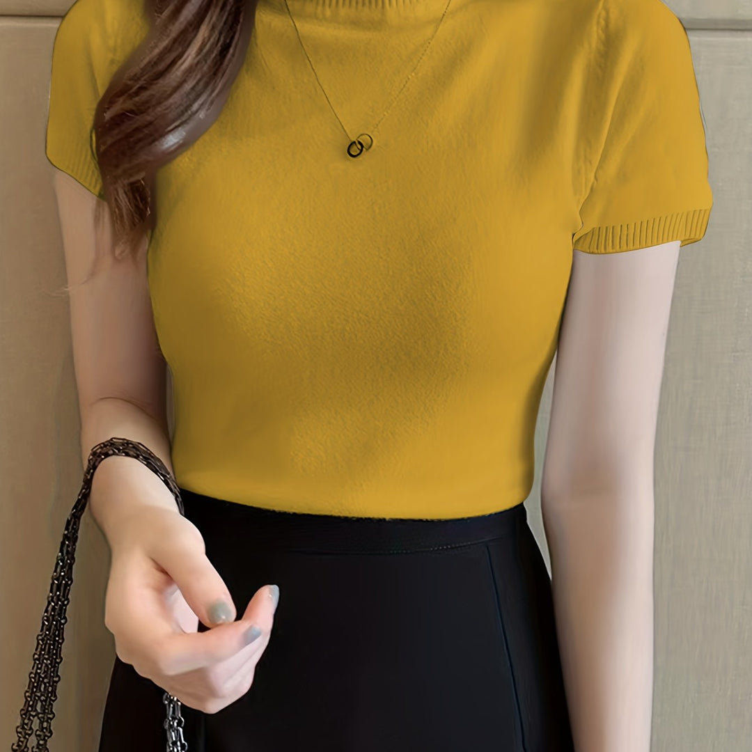 Louise | Refined Half-Neck Top