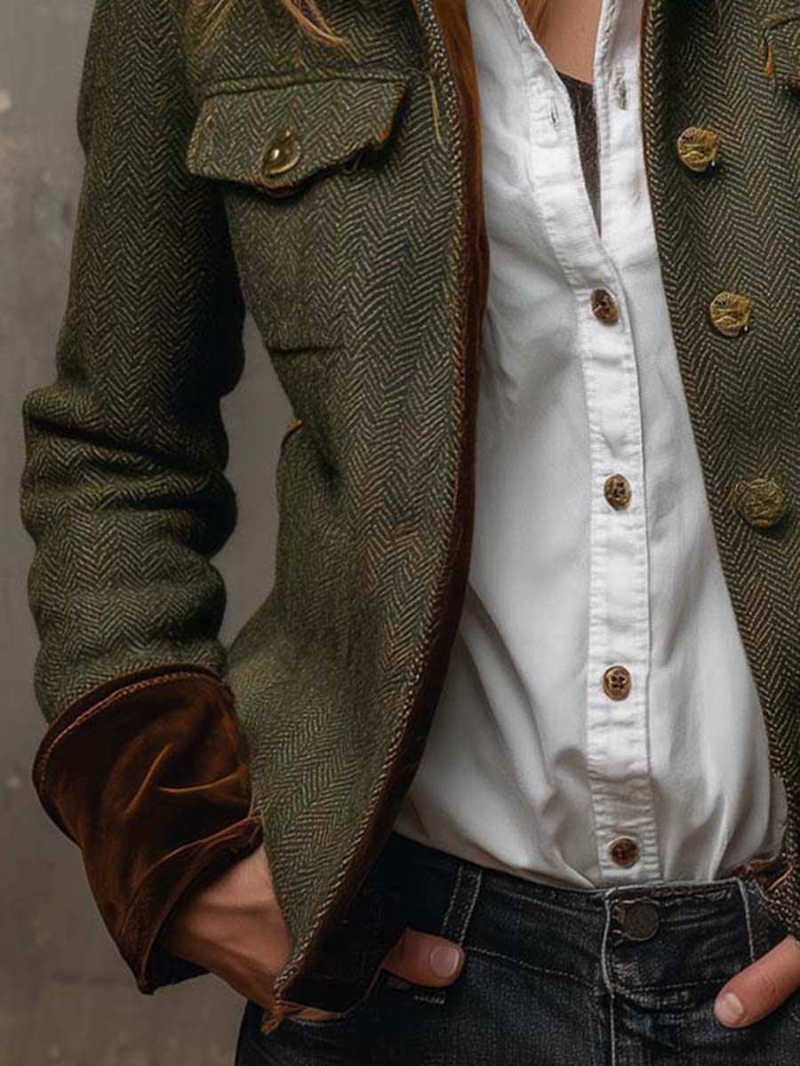 Rachel | Heritage Herringbone Jacket