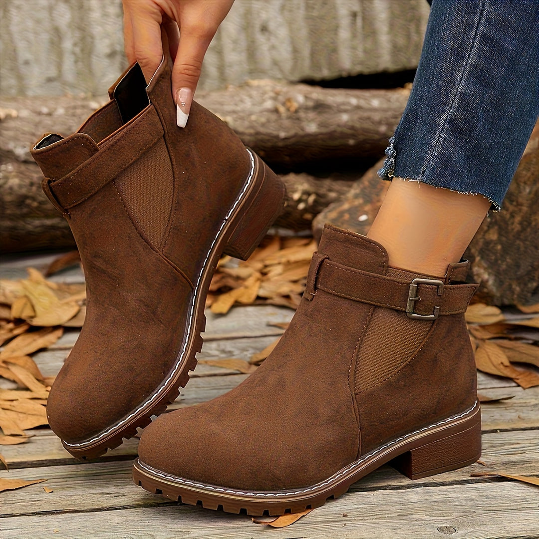 Marion | Refined Buckle Ankle Boots
