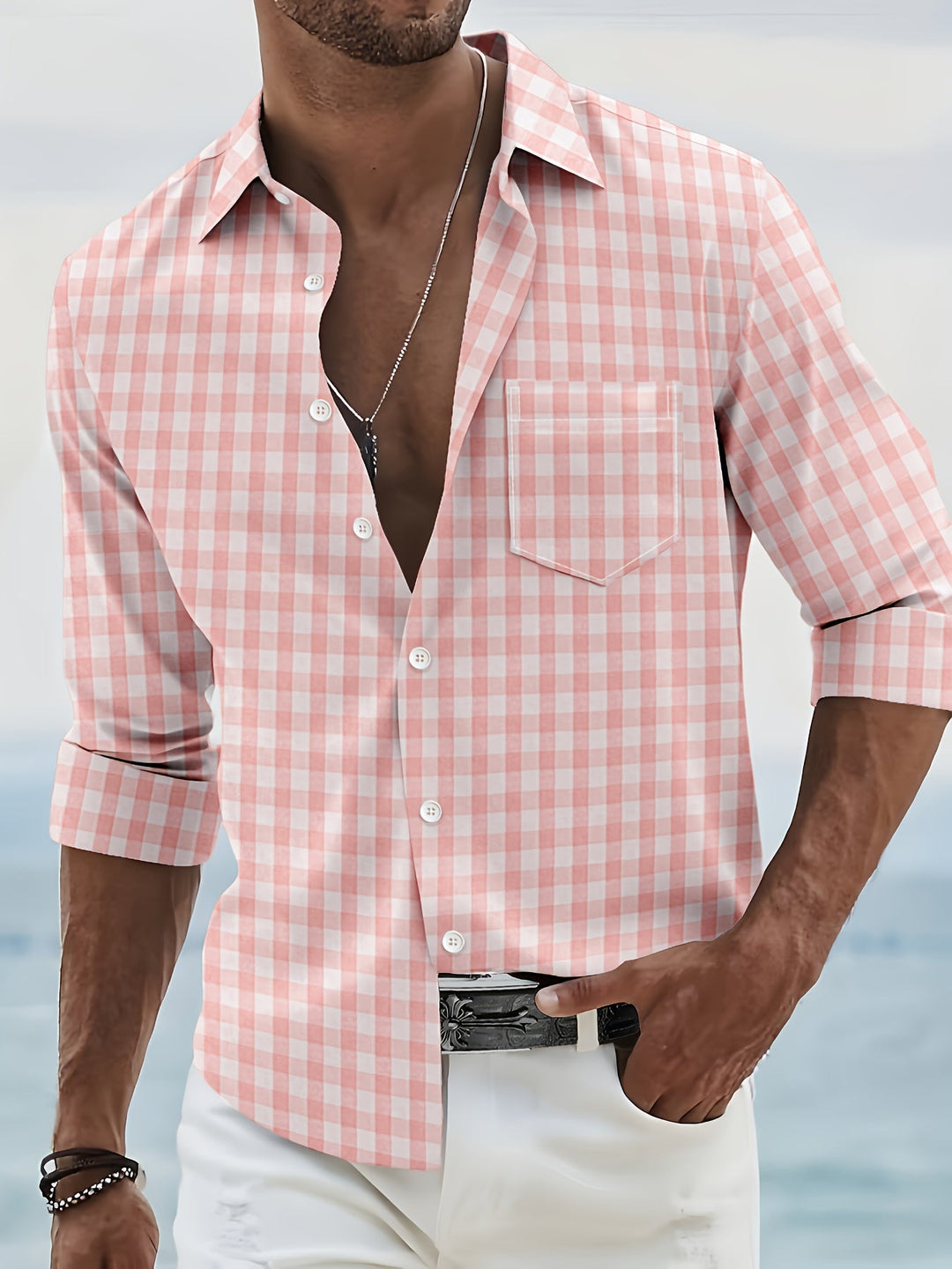 Miles | Gingham Check Long Sleeve Shirt