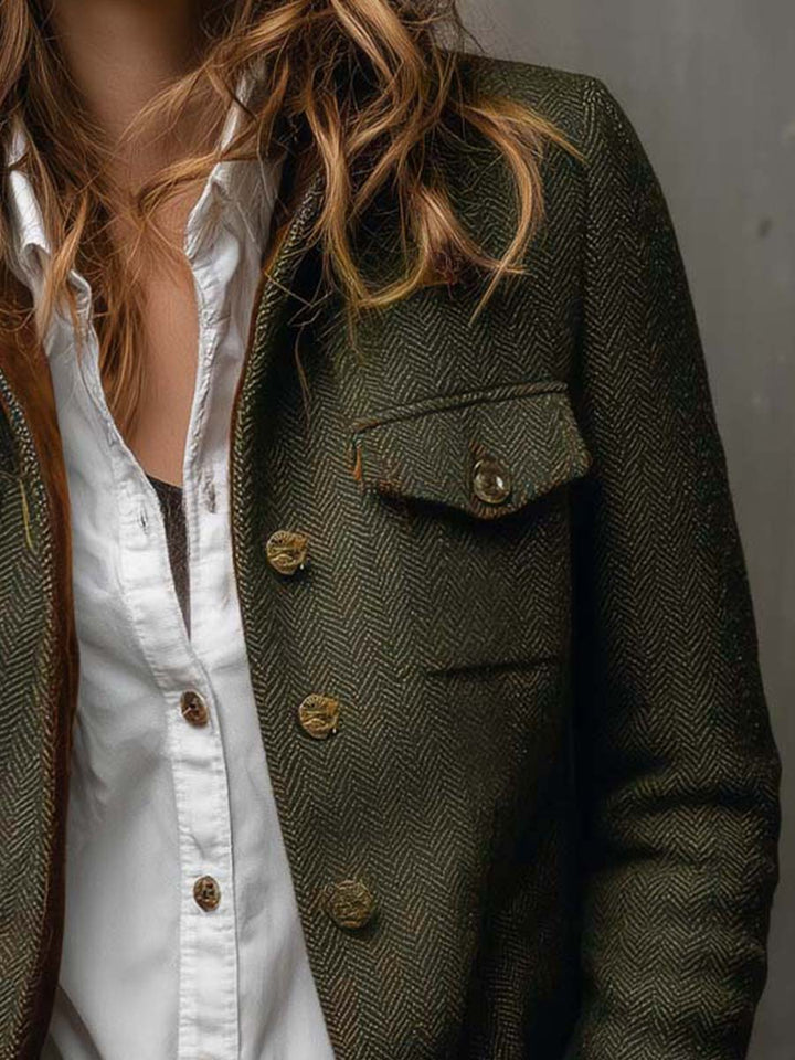 Rachel | Heritage Herringbone Jacket