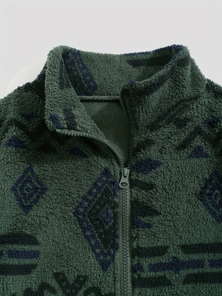 Noelle | Patterned Zip-Up Jacket