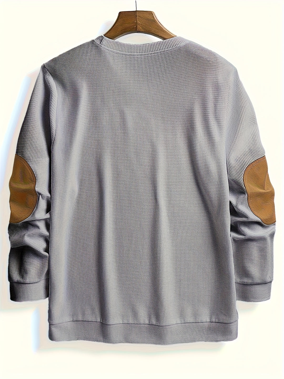Barnaby | Textured Elbow-Patch Jumper