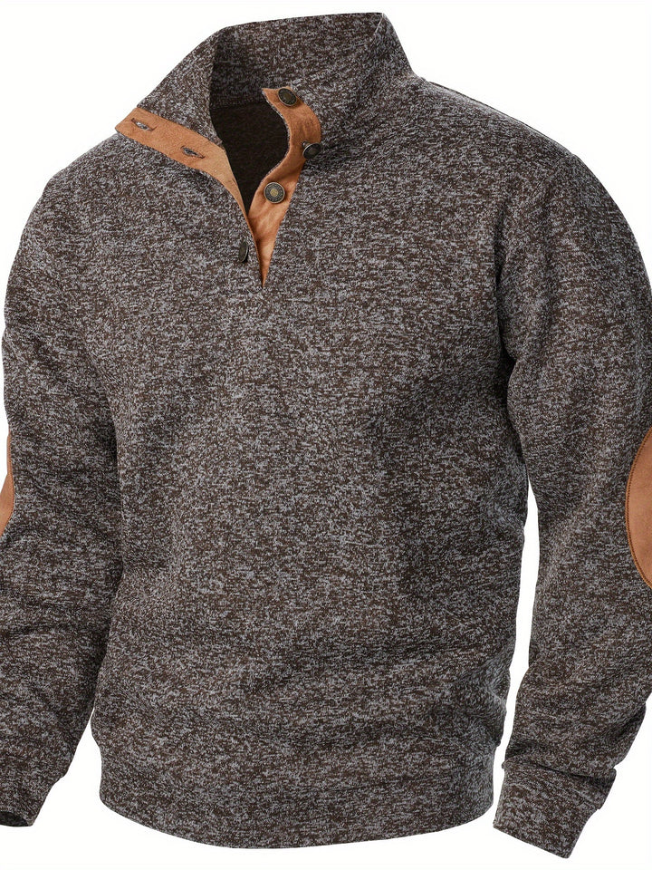 Wesson | Refined Button-Collar Pullover