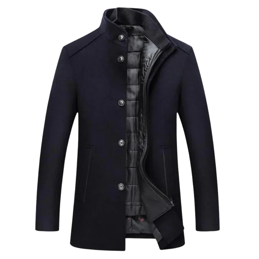 Reginald | Refined Stand-Collar Coat