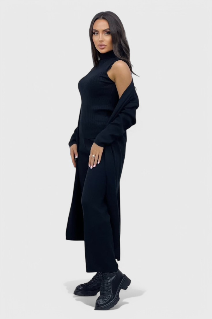 Vesper | Elegant Soft-Knit Three-Piece Set