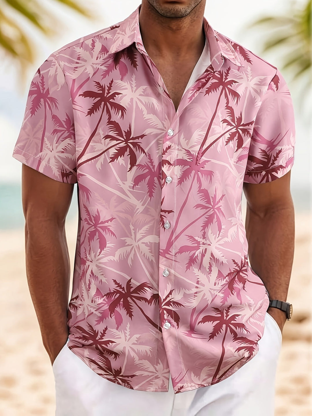Ellis | Tropical Print Short-Sleeve Shirt