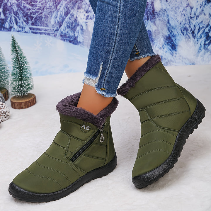 Noelle | Cosy Fleece-Lined Winter Ankle Boots