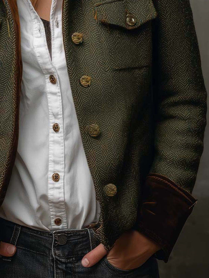 Rachel | Heritage Herringbone Jacket