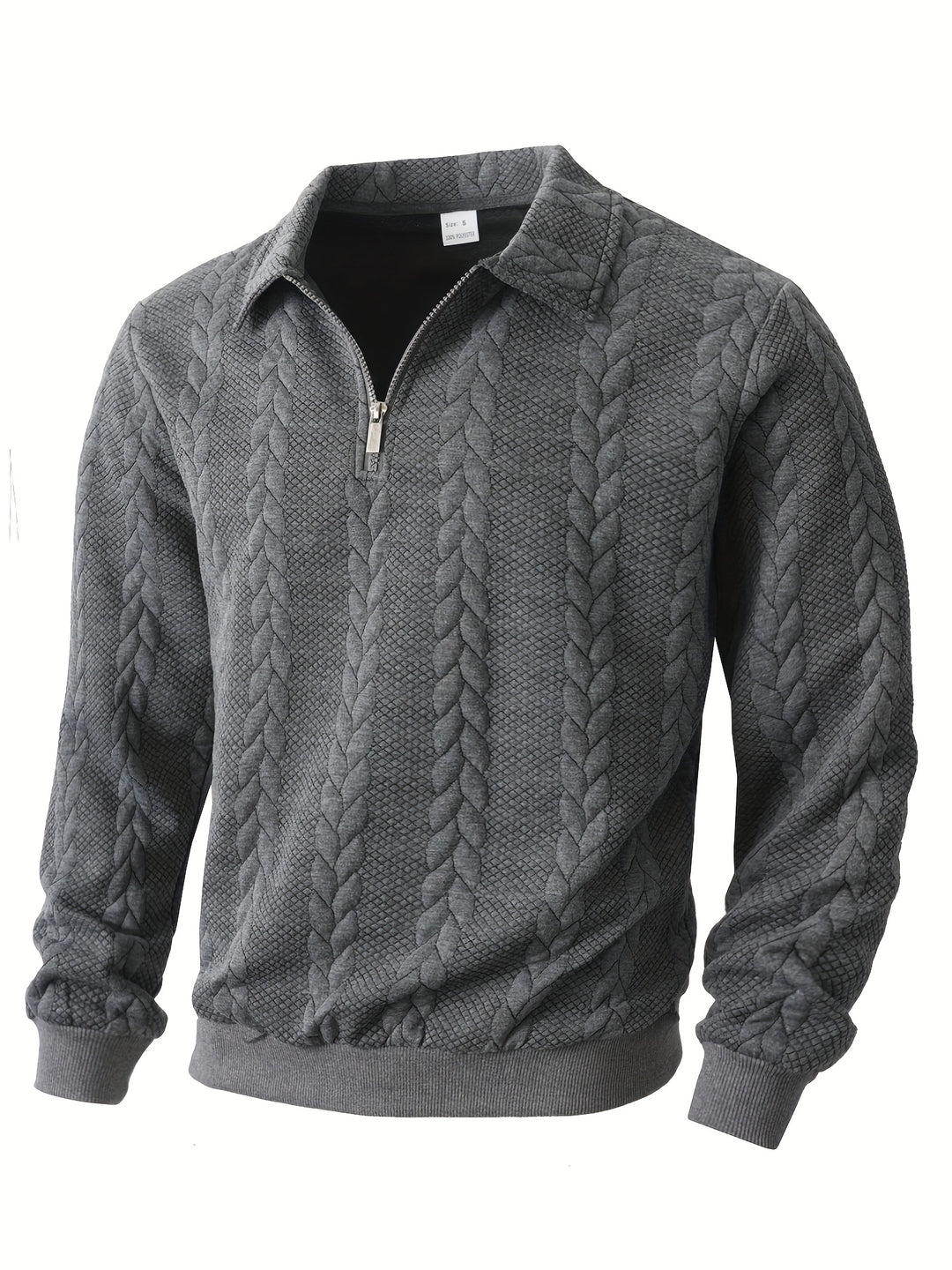 Harvey | Textured Half-Zip Pullover