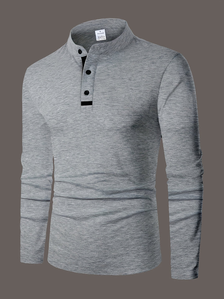 Clayton | Refined Long-Sleeve Polo Shirt