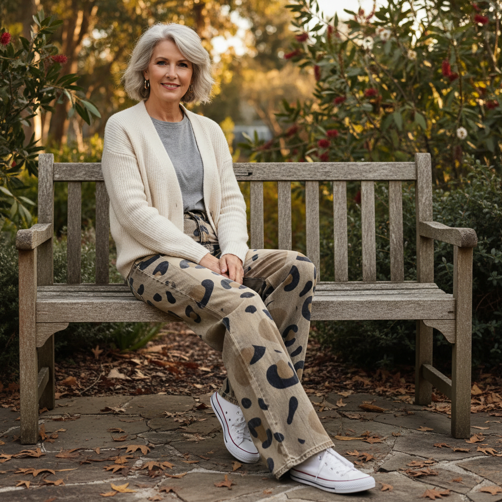 Talia | Wide-Leg Printed Boho Trousers