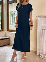 Nina | Relaxed Minimalist Maxi Dress