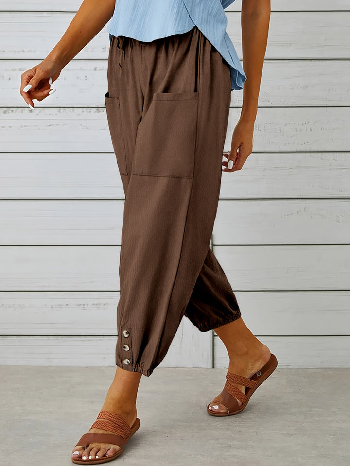 Colleen | Relaxed Drawstring Capris