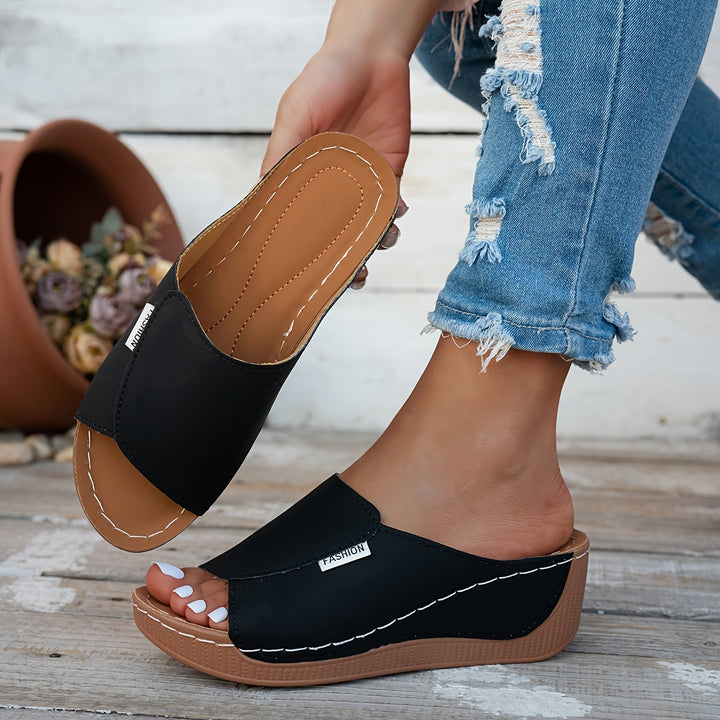 Marlena | Comfort Wedge Slide Sandals