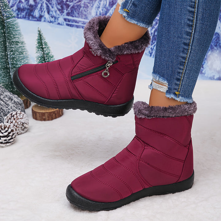 Noelle | Cosy Fleece-Lined Winter Ankle Boots