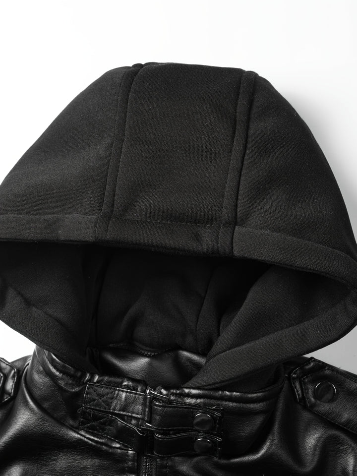Rosabel | Layered Hooded Biker Jacket