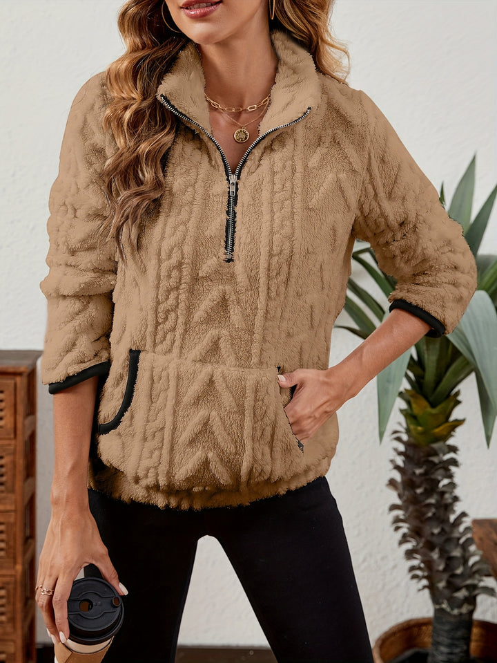 Juniper | Textured Half-Zip Pullover