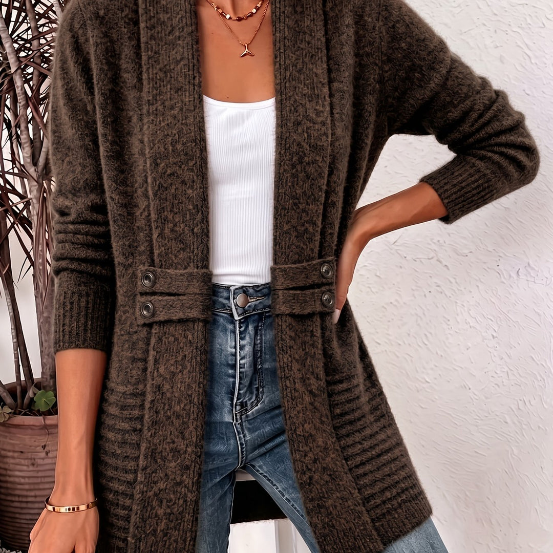 Josie | Belted Open-Front Cardigan