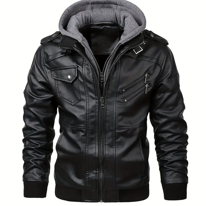 Grayson | Hooded Moto Jacket