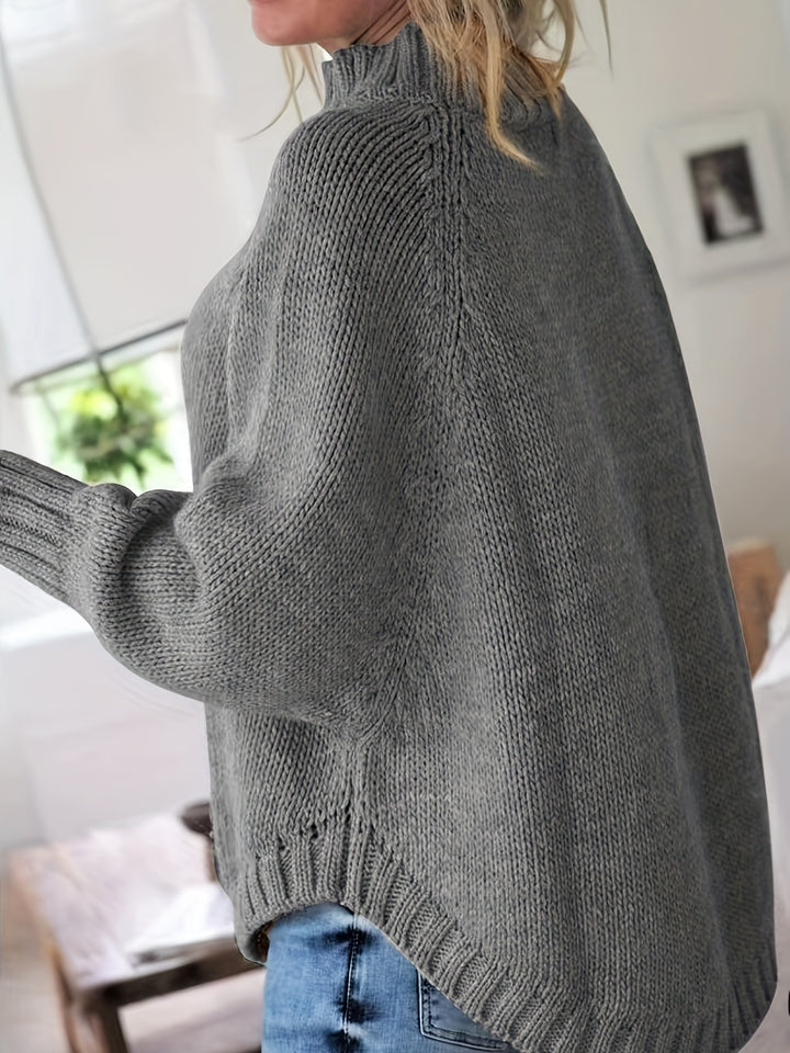 Gretchen | Cable-Knit High-Neck Sweater