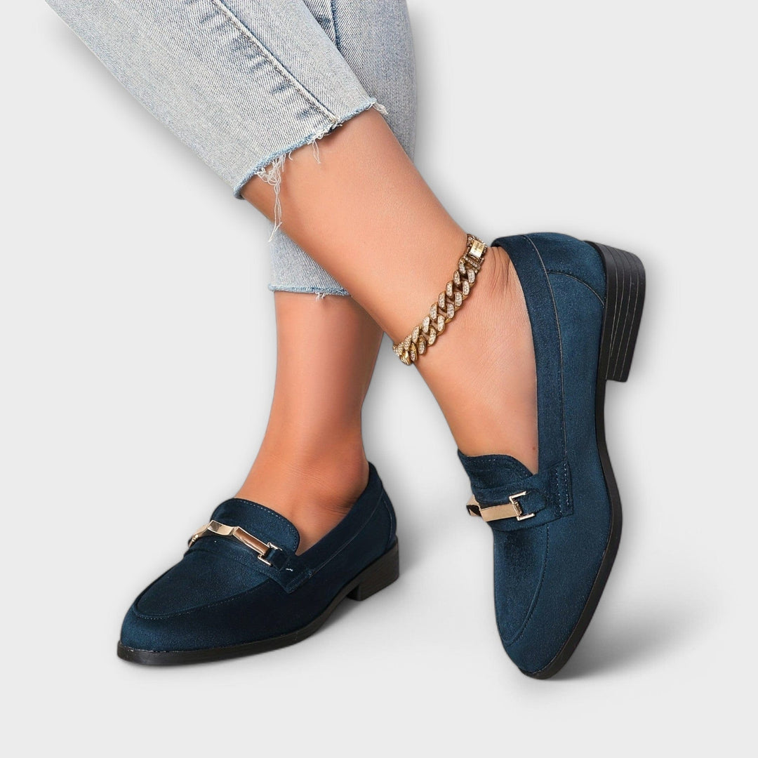 Clementine | Chain-Trim Loafers