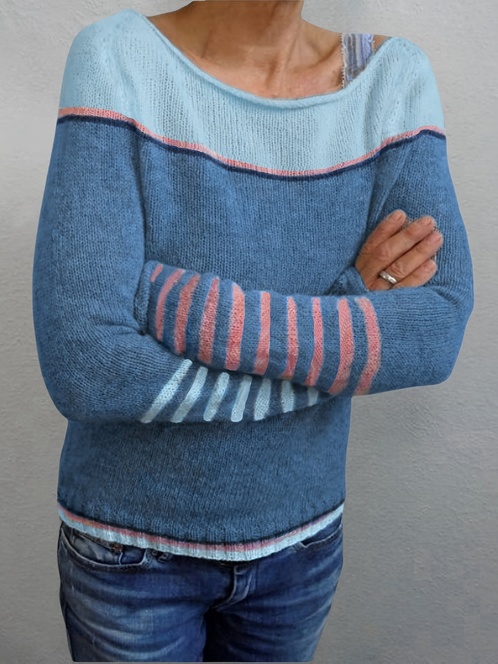Marion | Colour-Block Long Sleeve Jumper