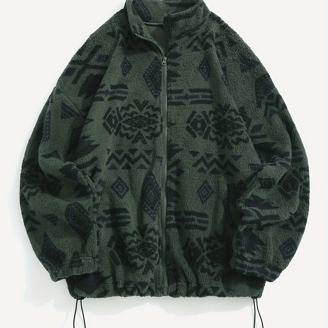 Noelle | Patterned Zip-Up Jacket