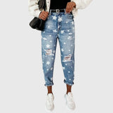 Dahlia | Relaxed Star-Print Jeans