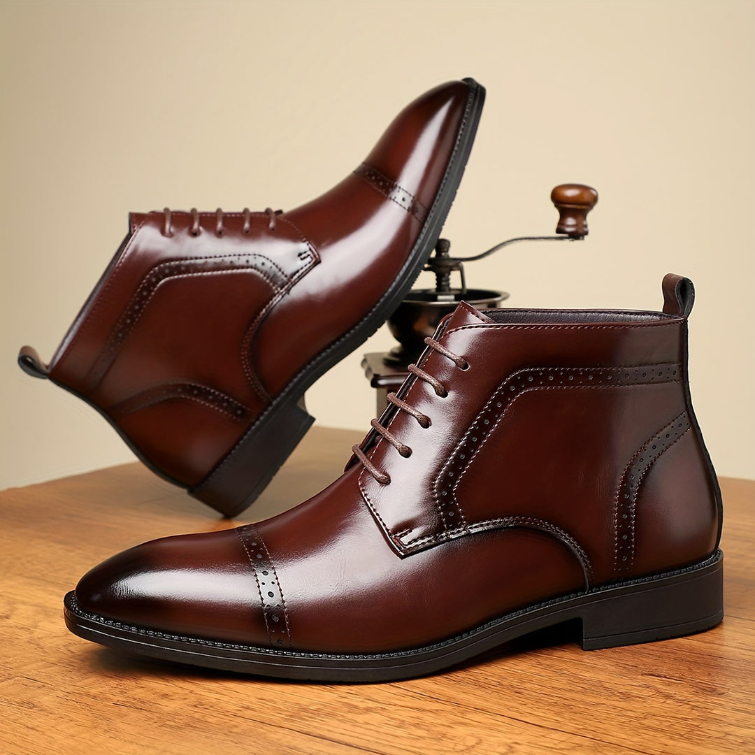 Harlan | Cap-Toe Ankle Boots