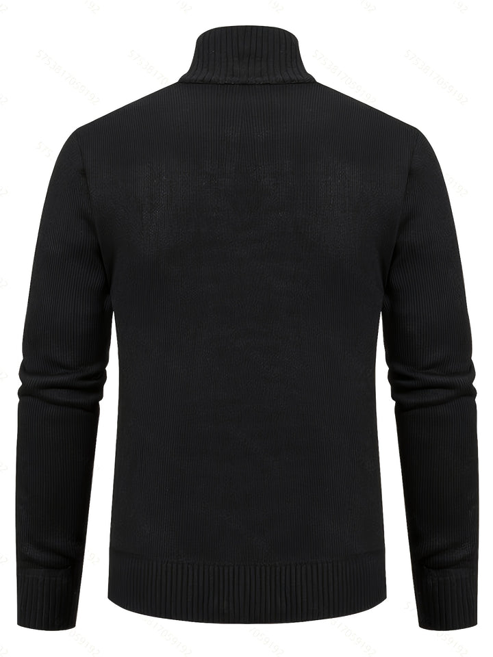 Alistair | Textured Full-Zip Cardigan