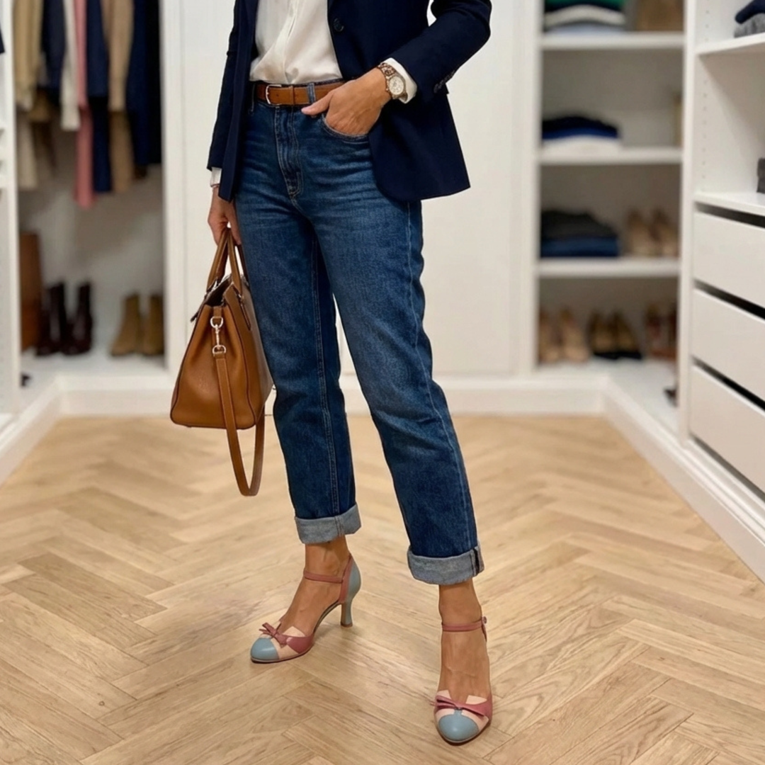 Delphinia | Vintage Ankle-Strap Heels