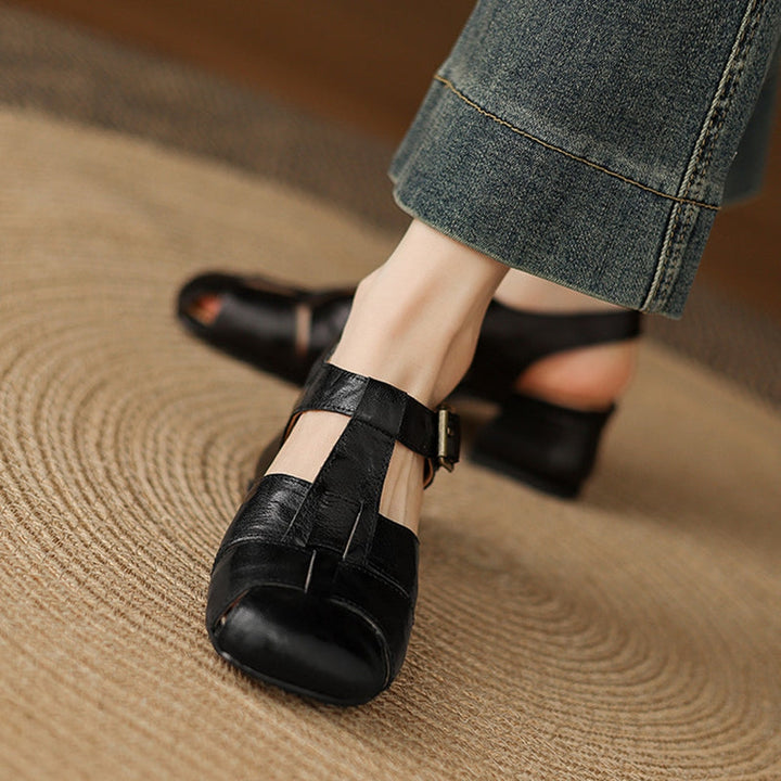 Esme | Woven Block-Heel Sandals