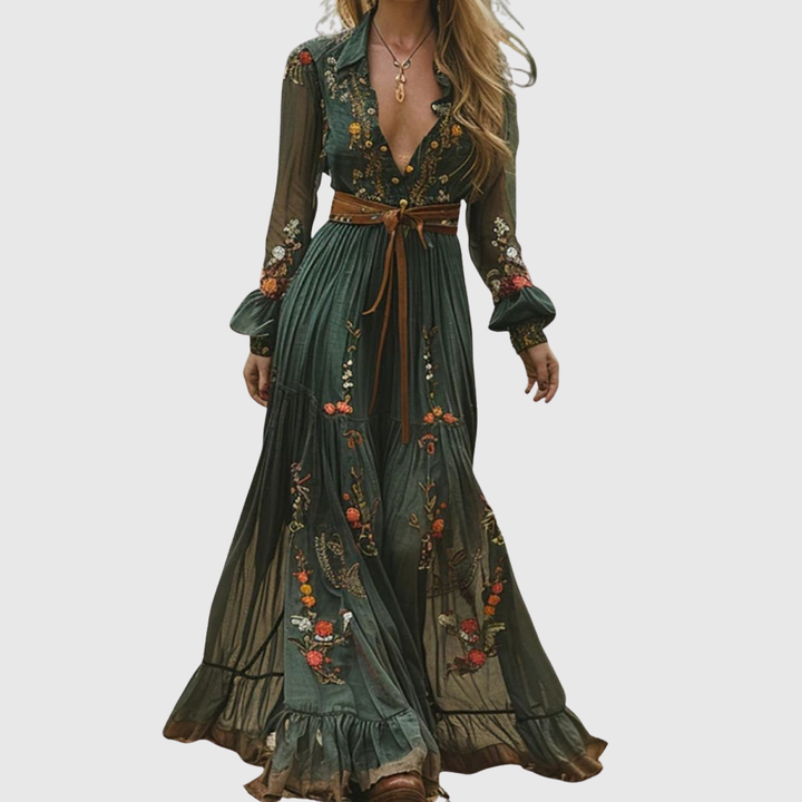 Emilia | Romantic Bohemian Maxi Dress