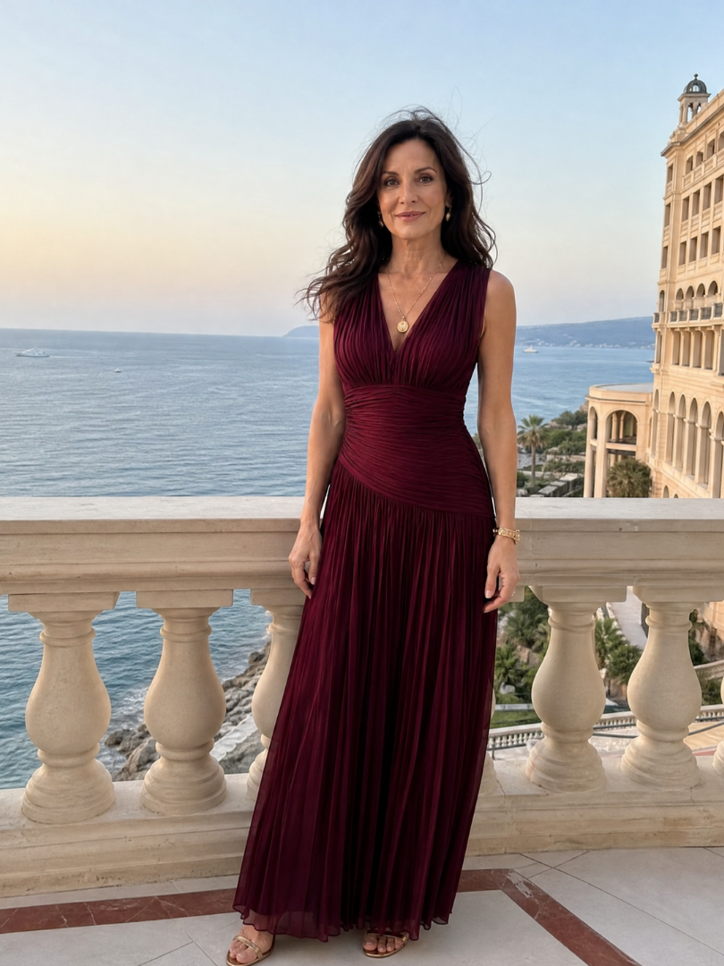 Hadley | Draped Evening Dress